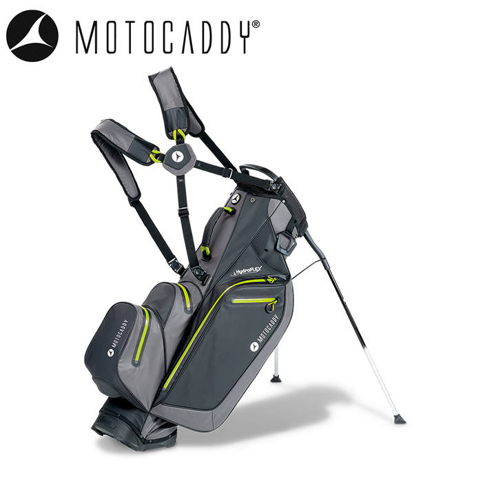 Motocaddy-HydroFLEX-Golf-Stand-Bag-Lime-Strap