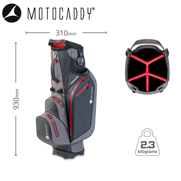 Motocaddy-HydroFLEX-Golf-Stand-Bag-Specifications-Diagram